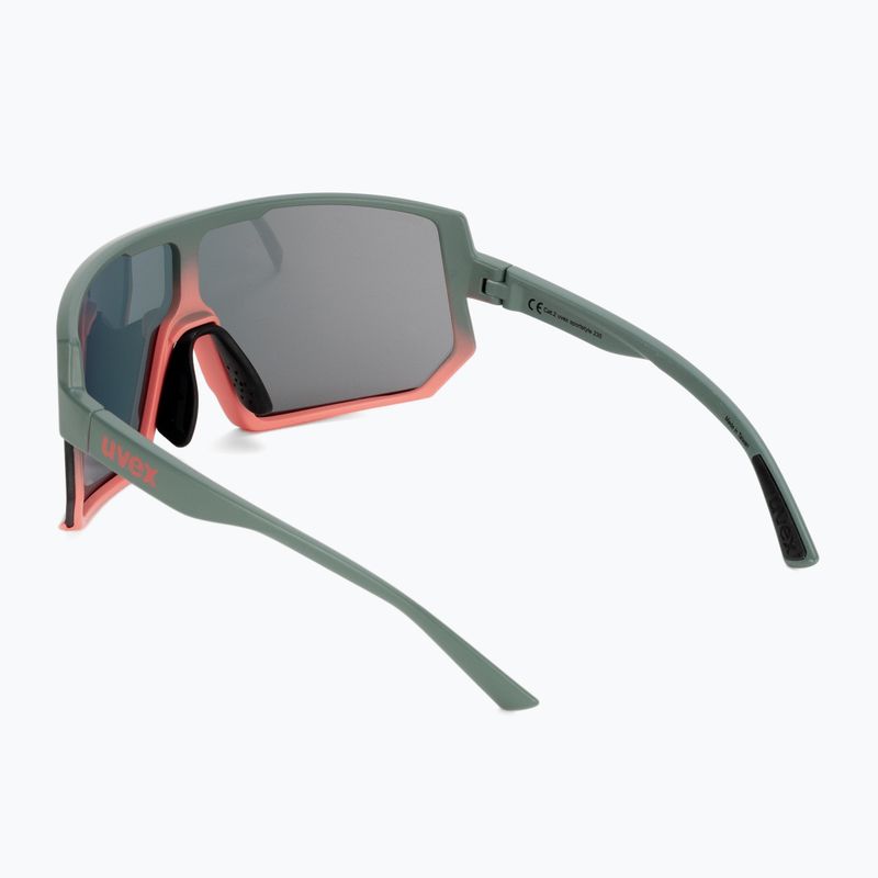 Окуляри велосипедні UVEX Sportstyle 235 moss grapefruit mat/mirror red 53/3/003/7316 2