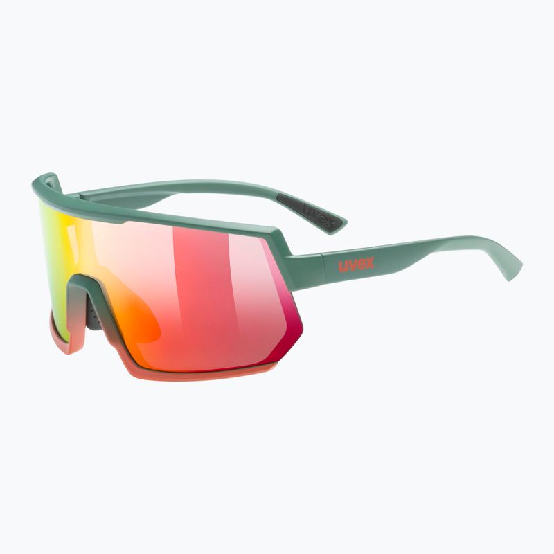 Окуляри велосипедні UVEX Sportstyle 235 moss grapefruit mat/mirror red 53/3/003/7316 5